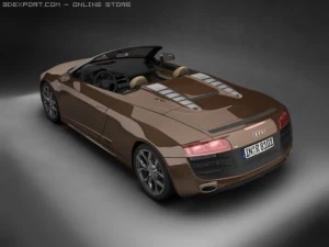 2011 audi r8 spyder 3D Model