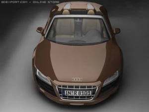 2011 audi r8 spyder 3D Model