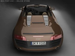 2011 audi r8 spyder 3D Model