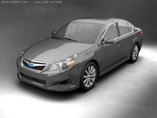 2010 subaru legacy 3D Model .c4d .max .obj .3ds .fbx .stl .blend 