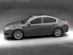 2010 subaru legacy Modelo 3D