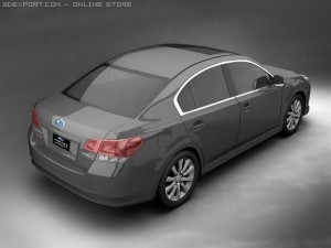 2010 subaru legacy Modelo 3D