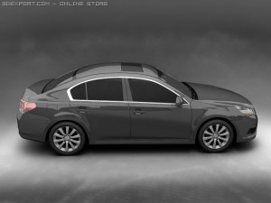 2010 subaru legacy Modelo 3D