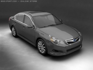 2010 subaru legacy Modelo 3D