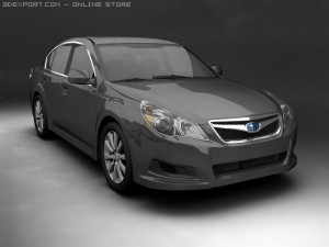 2010 subaru legacy Modelo 3D