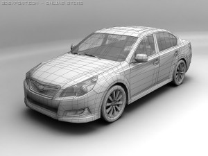 2010 subaru legacy Modelo 3D