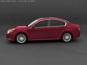2010 subaru legacy gt 3D-Modell