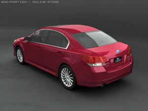 2010 subaru legacy gt 3D-Modell