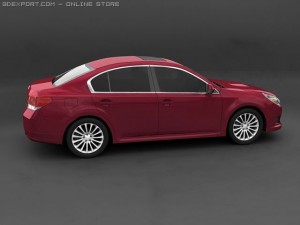 2010 subaru legacy gt 3D-Modell