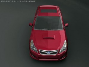 2010 subaru legacy gt 3D-Modell