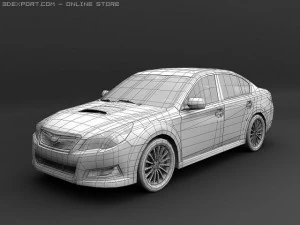 2010 subaru legacy gt 3D Model