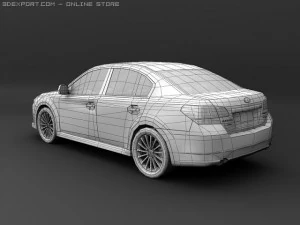 2010 subaru legacy gt 3D Model