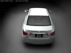 2010 toyota mark x 3Dモデル