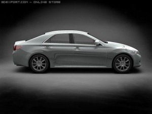 2010 toyota mark x 3Dモデル