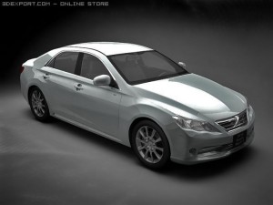 2010 toyota mark x 3Dモデル