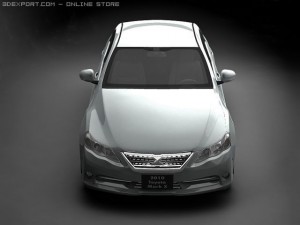 2010 toyota mark x 3Dモデル
