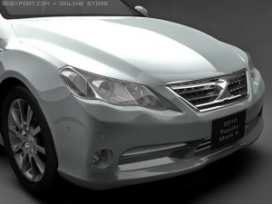 2010 toyota mark x 3Dモデル