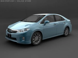 2010 toyota sai h&iacute;brido Modelo 3D
