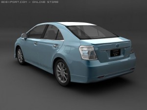 2010 toyota sai hybrid 3D Model