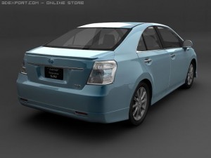2010 toyota sai hybrid 3D Model