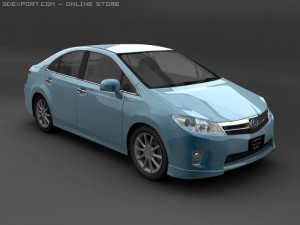 2010 toyota sai hybrid 3D Model