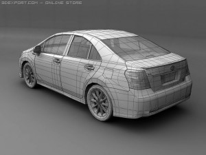 2010 toyota sai hybrid 3D Model