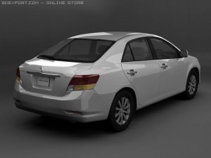 2008 toyota allion 3D Model