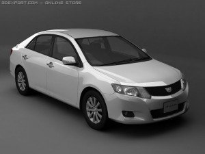 2008 toyota allion 3D Model