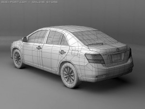 2008 toyota allion 3D Model