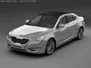 Киа Каденза 2011 года. 3D Модель