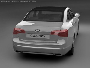 2011 kia cadenza 3Dモデル