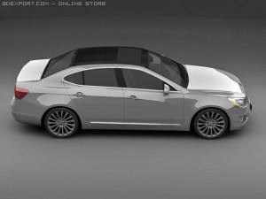 2011 kia cadenza 3Dモデル