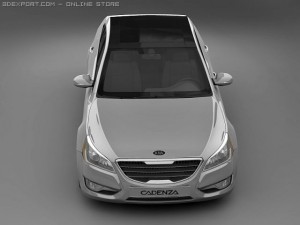 2011 kia cadenza 3Dモデル