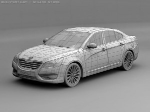2011 kia cadenza 3Dモデル