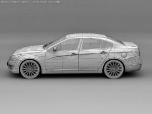 2011 kia cadenza 3Dモデル