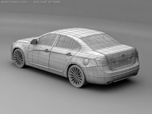 2011 kia cadenza 3Dモデル