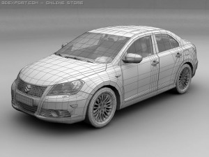2010 suzuki kizashi Model 3D