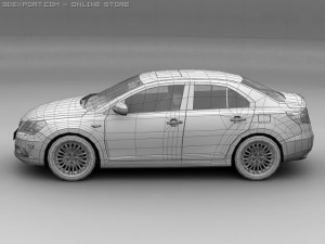 2010 suzuki kizashi Model 3D