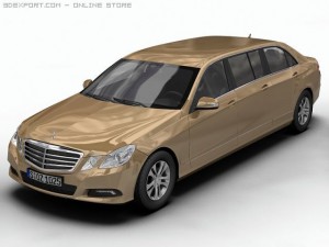 2010 mercedes benz eclass limo Modelo 3D