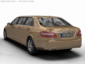 2010 mercedes benz eclass limo Modèle 3D