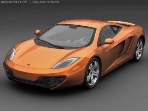 2011 mclaren mp412c 3Dモデル