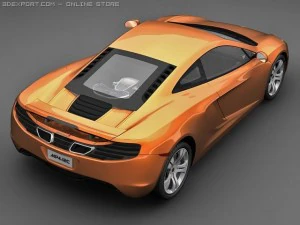 2011 mclaren mp412c 3D Model