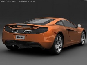 2011 mclaren mp412c Modelo 3D