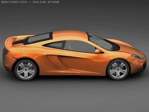 2011 mclaren mp412c 3D Model