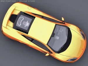2011 mclaren mp412c 3D Model