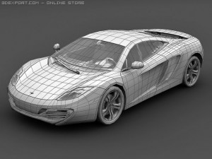 2011 mclaren mp412c Modelo 3D