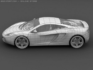 2011 mclaren mp412c Modelo 3D