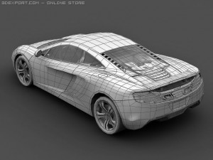 2011 mclaren mp412c Modelo 3D