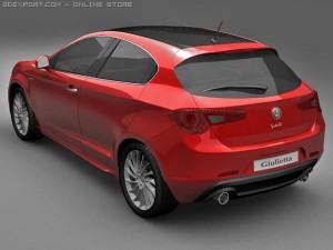 2011 alfa romeo giulietta Modelo 3D