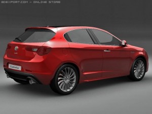 2011 alfa romeo giulietta Modelo 3D